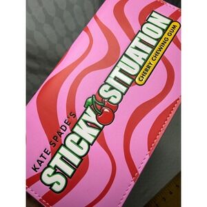 Kate Spade Sticky Situation Cherry Chewing Gum Mini Crossbody Purse Bag Pink Red